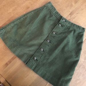 American Apparel corduroy skater skirt